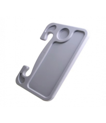 Столик підставка з кріпленням на кермо в автомобіль 18x28, Сірий