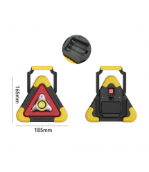 Знак аварійної зупинки, світлодіодний SUITU ST-1101S-B, живлення від 3-батарійок, USB, 3-режиму, 18,5*18,5*18,5см, без батарей.