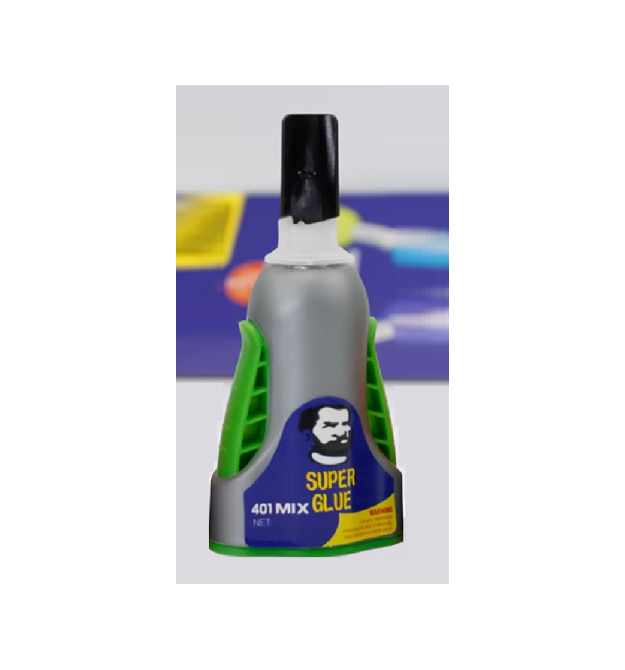 Клей MECHANIC 401MIX, ціаноакрилатний, однокомпонентний, термостійкий, швидкої полімеризації клей з низькою в&aposязкістю, 20ml,