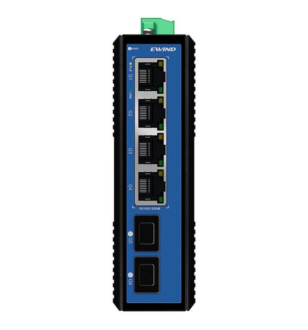 Коммутатор 6 портов неуправляемый Ewind EW-PIS1806-4GE