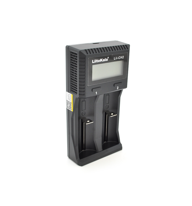 ЗУ універсальне Liitokala Lii-CH2, 2 канали, LCD дисплей, підтримує Li-ion, Ni-MH та Ni-Cd AA (R6), ААA (R03), AAAA, С (R14)