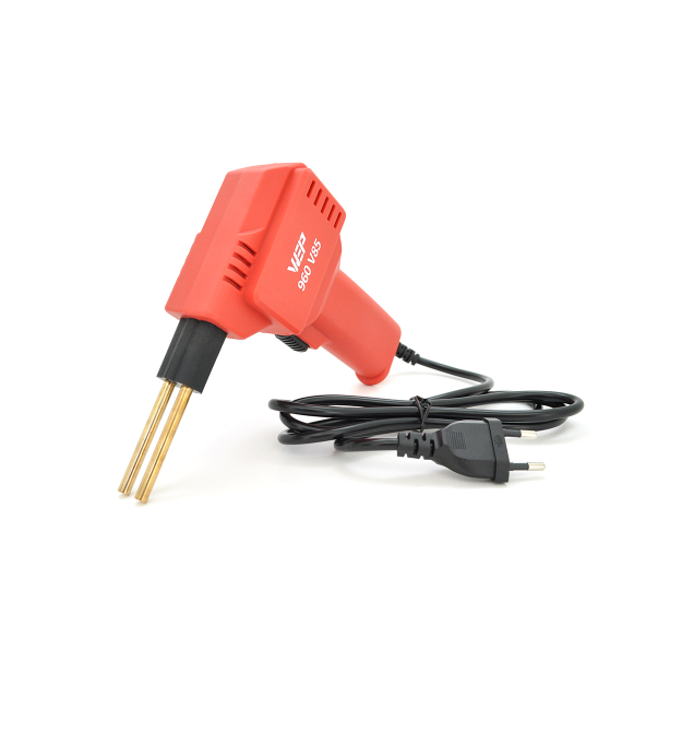 Паяльний набір WEP-960 V85 для ремонту пластикових деталей, термостеплер 85W з підсвічуванням, кусачки, 400 скоб 0,8мм