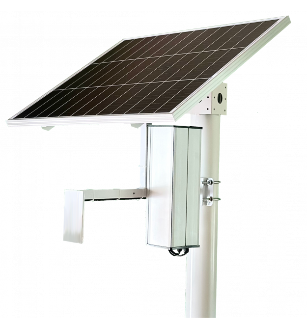 Сонячна панель для відеоспостереження з акумулятором GreenVision GV-002-80W-32Ah