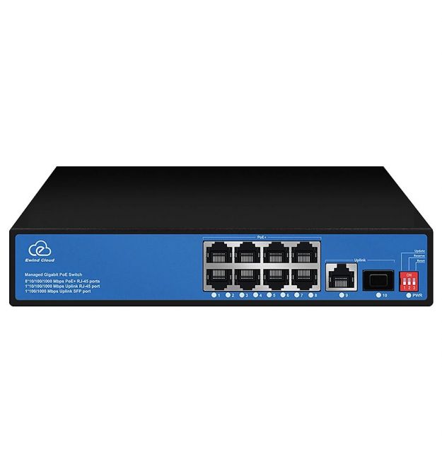 Коммутатор 8 портов неуправляемый Ewind EW-ES3010CG-AP