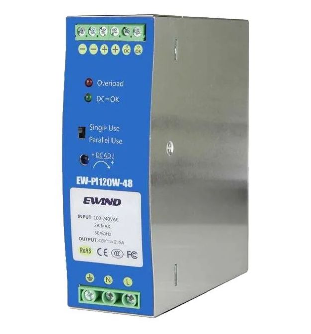 Блок питания Ewind EW-PI120W-48 на DIN-рейку 120 Вт/48 В