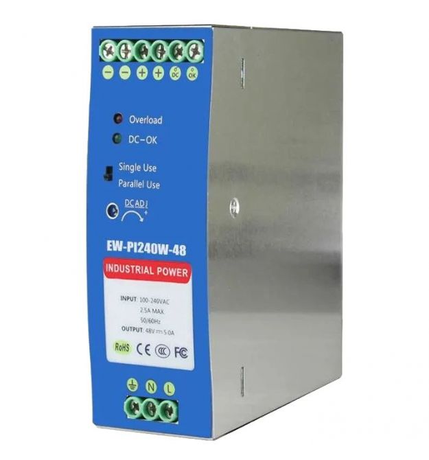 Блок питания Ewind EW-PI240W-48 на DIN-рейку 240 Вт/48 В