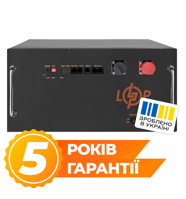 Аккумулятор LP LiFePO4 51,2V - 160 Ah (8192Wh) (BMS JK 160A/100А) RM RS485/CAN BL