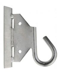 Крюк для опор для крепления двумя бандажными лентами, цинкованный