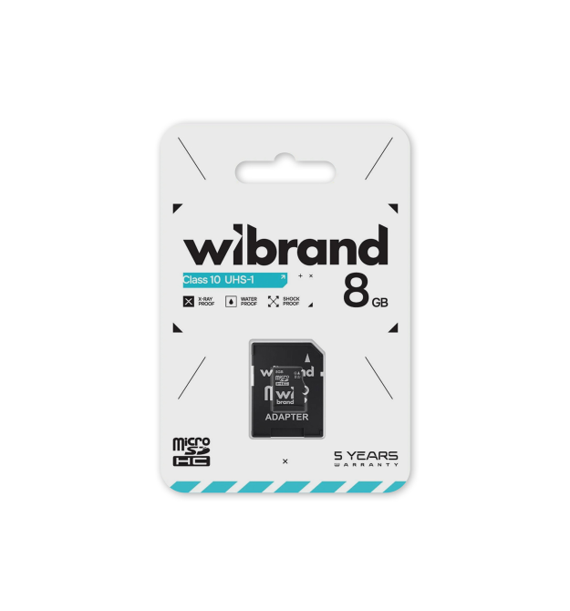 Карта пам&aposяті Wibrand microSDHC Class 10 UHS-I, 8GB