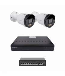 ¶Комплект відеоспостереження на 2 камери GV-IP-K-W102/2 4MP (Ultra AI)