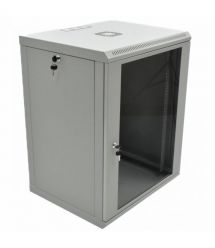 Шафа 19" 18U, 600x600x907мм (Ш*Г*В), економ, акрилове скло, сірий
