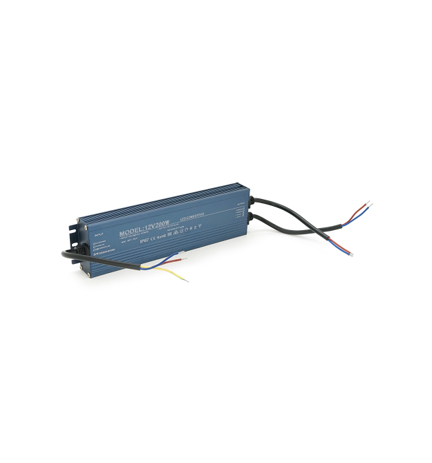 Імпульсний блок живлення герметичний (Led Converter) 12V 200W, IP67, 250х29х65 мм, Box