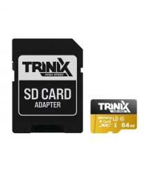 Trinix 64GB MisroSDXC Card с SD -адаптер U3 V30 A1
