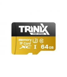 Trinix 64GB MisroSDXC Card с SD -адаптер U3 V30 A1