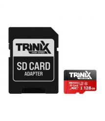 Карта Trinix 128GB MisroSDXC с SD -адаптером U3 V30 A1