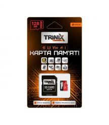 Карта Trinix 128GB MisroSDXC с SD -адаптером U3 V30 A1