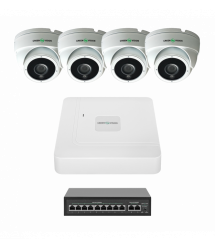 Комплект відеоспостереження на 4 камери GV-IP-K-W99/4 4MP