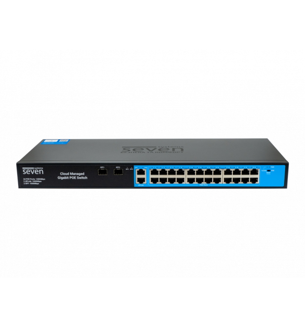 Облачно управляемый гигабитный 28-портовый PoE-коммутатор SEVEN GPS424