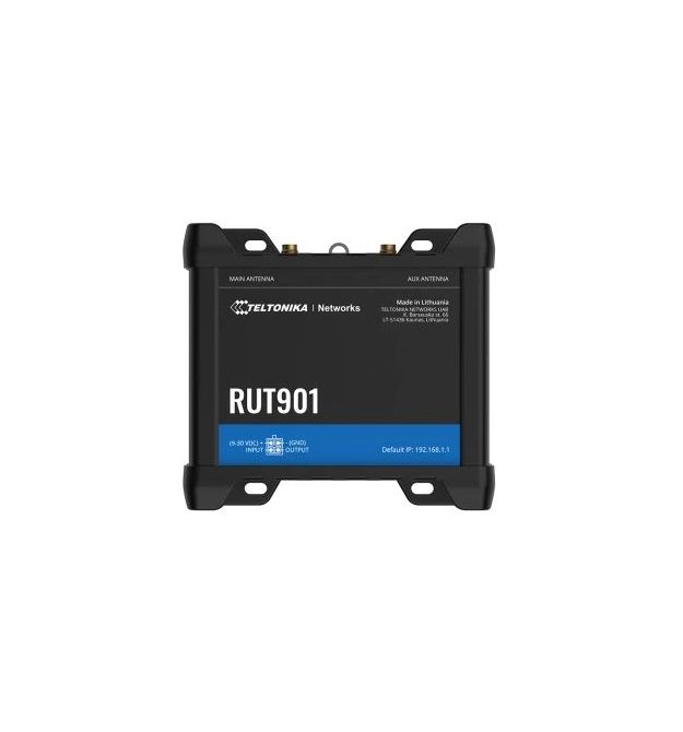 Промышленный сотовый маршрутизатор Teltonika RUT901 c 4G LTE, Wi-Fi