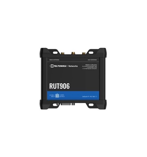 Промышленный сотовый маршрутизатор Teltonika RUT906 с 4G LTE, Wi-Fi, RS-232, RS-485