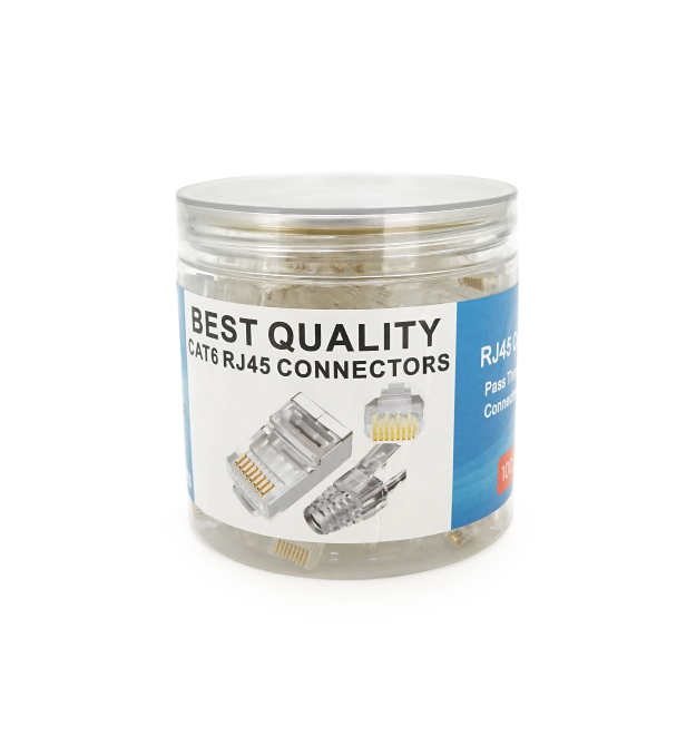 Конектор Merlion RJ-45 8P8C UTP Cat-6 (100 шт - уп.) BOX, Q100