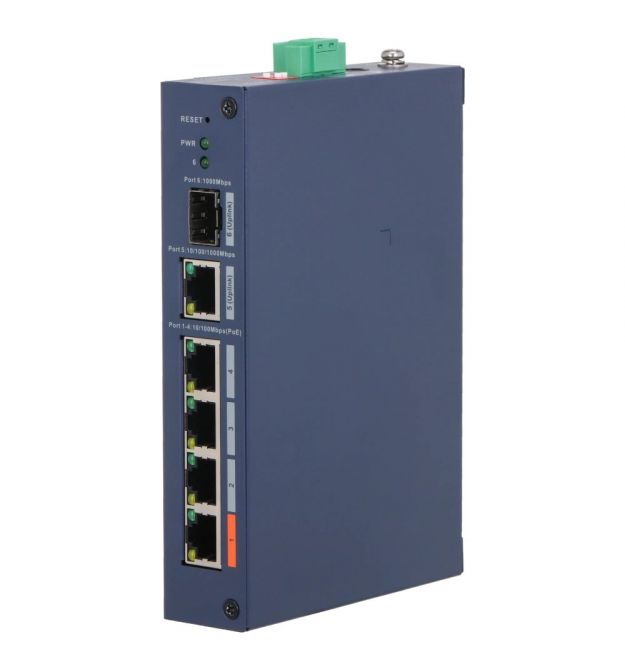 Коммутатор 4 порта управляемый Dahua DH-CHS4106-4ET-60 PoE