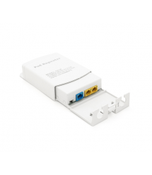 POE подовжувач-ділитель вуличний RITAR 1 - 2 ( 1 Вх -2 Вих, 10 - 100Mpbs POE ) 44-57V- 24W, Перемикач-100 - 250метрів, BOX 140x1