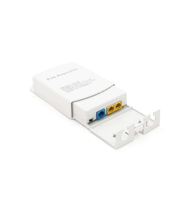 POE подовжувач-ділитель вуличний RITAR 1 - 2 ( 1 Вх -2 Вих, 10 - 100Mpbs POE ) 44-57V- 24W, Перемикач-100 - 250метрів, BOX 140x1