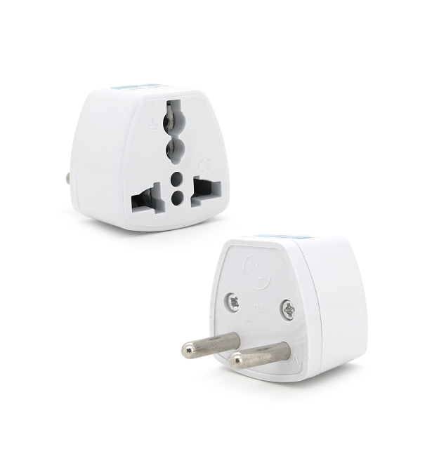 Перехідник на євророзетку TEFAL EU White, 2pin, 250V, 10A, в упаковці 20 штук, ціна за штуку, Q1000