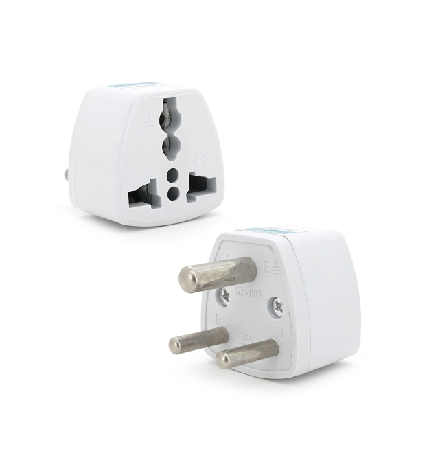 Перехідник на євророзетку TEFAL EU White, 3pin, 250V, 10A, в упаковці 20 штук, ціна за штуку, Q1000