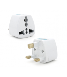 Перехідник на євророзетку TEFAL UK White, 3pin, 250V, 10A, в упаковці 20 штук, ціна за штуку, Q1000