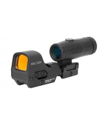 Коліматорний приціл Holosun HS510C 2MOA-65MOA red dot зі збільшувачем Holosun HM3X 3x