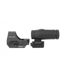 Коліматорний приціл Holosun HS510C 2MOA-65MOA red dot зі збільшувачем Holosun HM3X 3x