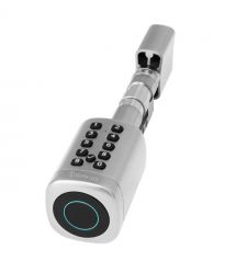 Умный дверной биометрический замок (цилиндр) SEVEN LOCK SL-7773BF silver (40-106 мм)
