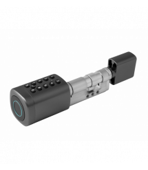 Умный дверной биометрический замок (цилиндр) SEVEN LOCK SL-7773BF black (40-106 мм)