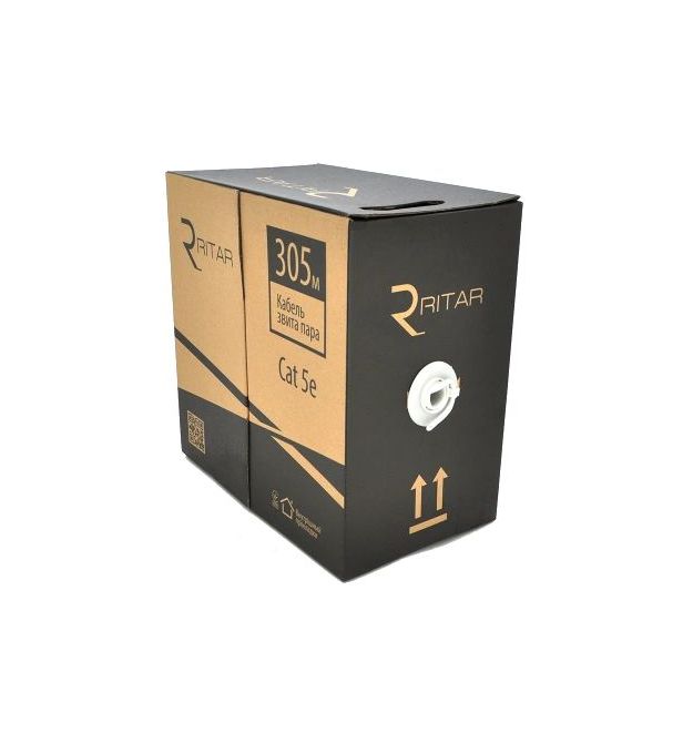Кабель Ritar КНПП UTP (4*2*0.51) 4p 24 AWG ПЕ (305м)