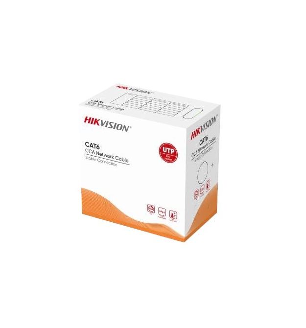 Кабель Hikvision DS-1LN6UU/CCA CAT6 U/UTP grey (305м)
