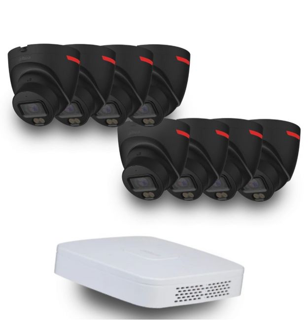 Dahua WizColor Kit - Buy and Try! (8х DH-IPC-HDW2449T-S-PRO-BE +1 х NVR2108-I2)