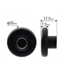 Електронний замок PiPo PF120S+PBF20 для шафок та висувних ящиків з відбитком пальця, 3&amptimesAAA, &ampPhi35x17.5 mm