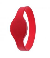 RFID браслет с чипом MIFARE SEVEN R-65 красный (74 мм)