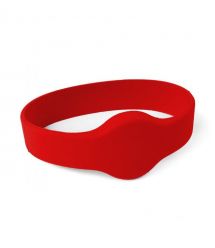 RFID браслет с чипом MIFARE SEVEN R-65 красный (74 мм)