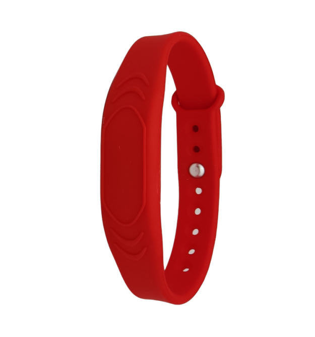 RFID браслет с чипом MIFARE SEVEN R-68 красный