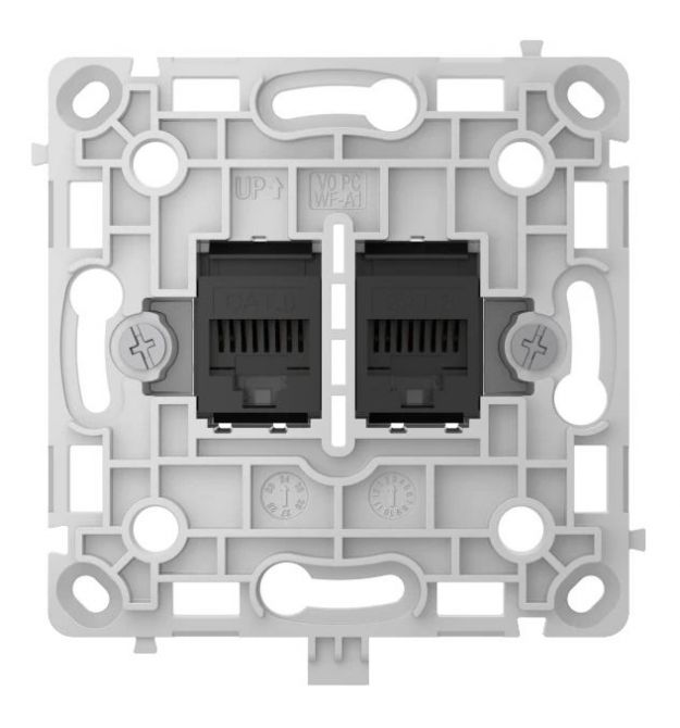 Механизм интернет розетки Ajax OutletCore (LAN) black