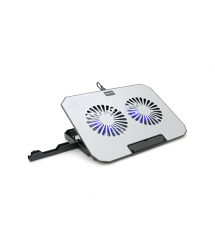 Підставка під ноутбук XSTRIKE XS-22, 10-17, 2*140mm 120010% RPM, корпус пластик+алюміній, 2xUSB 2.0, 357x262x30mm, RGB, Box Q20