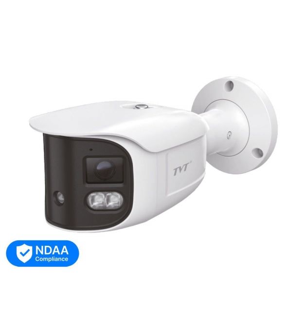 IP-відеокамера панорамна 4Mp*2 TVT TD-9482E3B-DP f-2.8mm, ІЧ+LED підсвічування, 2 мікрофони
