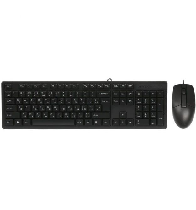 Комплект клавиатура+мышка A4Tech KK-3+OP-330 USB
