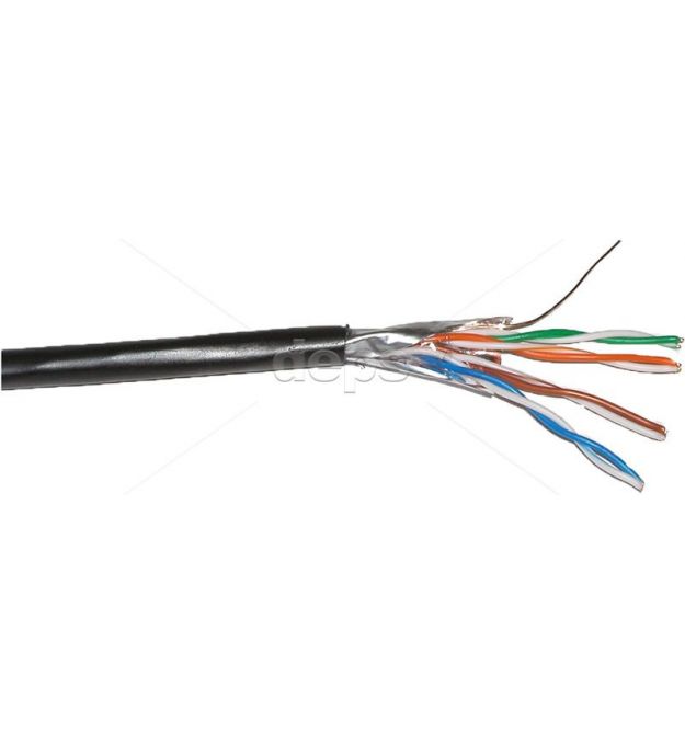 Кабель вита пара DCG FTP CAT5E 4P 0,50мм CCA PE B (зовнішній)