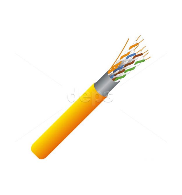 Кабель вита пара FinMark FTP CAT5e 4P 24AWG LSZH помаранчевий 305м внутрішній