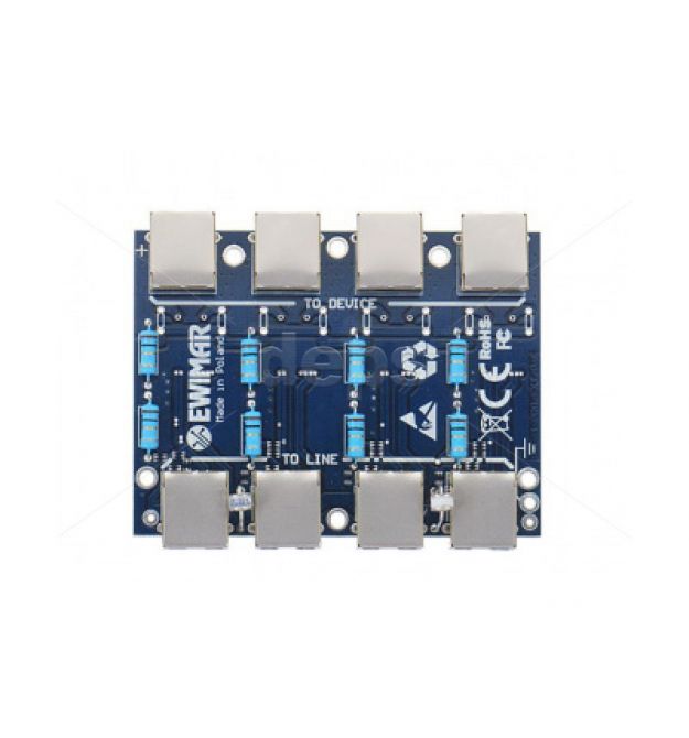 4-кан. FE грозозахист Ewimar PTF-54-PRO-PoE