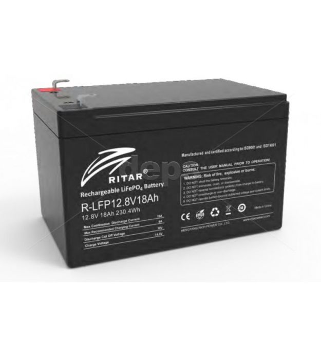 LiFePO4 aкумулятор Ritar R-LFP12.8V18Ah